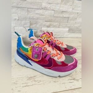 KURT GEIGER LONDON Suede Kurt Runner Sneakers Women’s SZ 36EU-6 US RAINBOW New